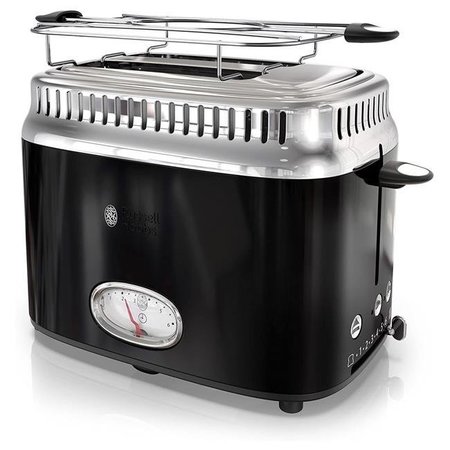 RUSSELL HOBBS Russell Hobbs TR9150BKR Retro Style 2 Slice Toaster - Black TR9150BKR